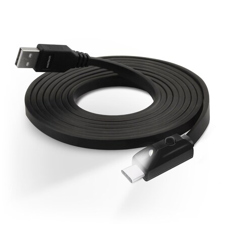 Naztech Naztech LED USB-A to USB-C 2.0 Charge & Sync Cable with Touch Control 14064